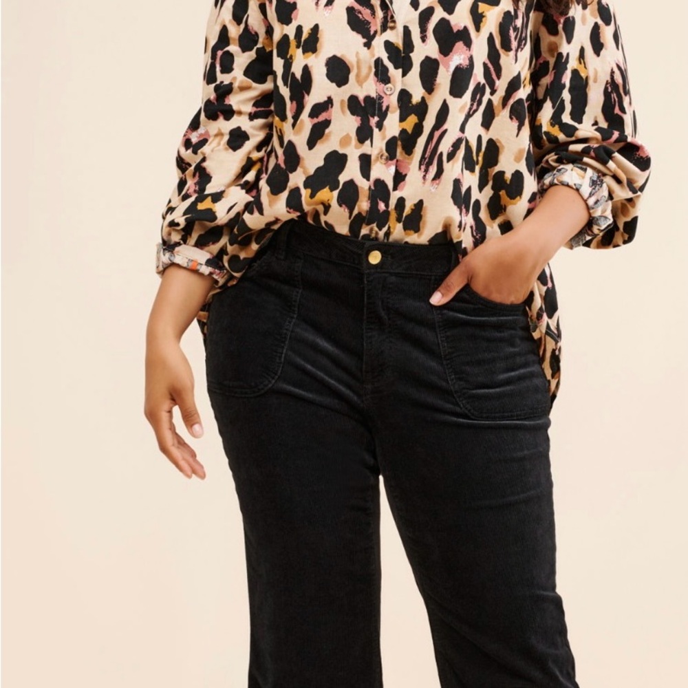 The Icon Low Rise Corduroy Chop Pocket Flare Jeans